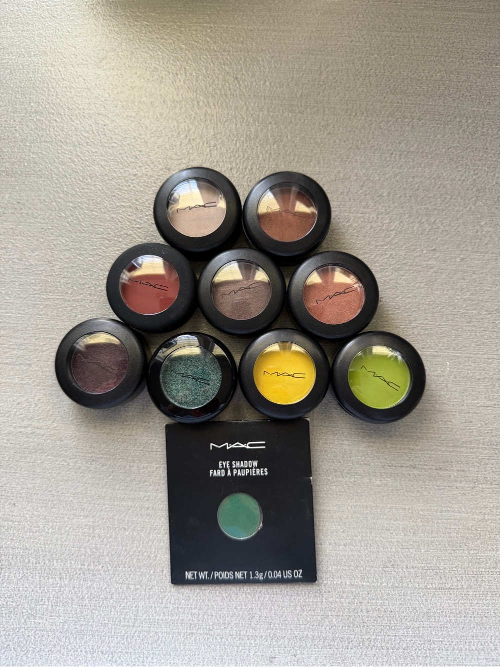Set of Mac Cosmetics Eyeshadows